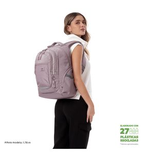 Mochila Universitaria Eufrates Para Laptop 13" Morado Mujer