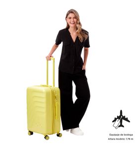 Maleta Mediana 360 Bazy+ De 23 Kg  Amarilla