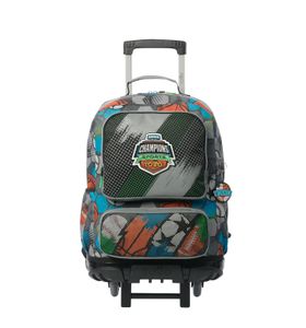 Mochila Con Ruedas Niño Multisport Grande Gris