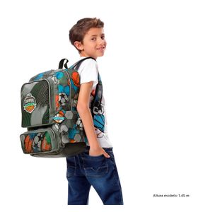 Mochila Para Niño Multisport Grande Gris
