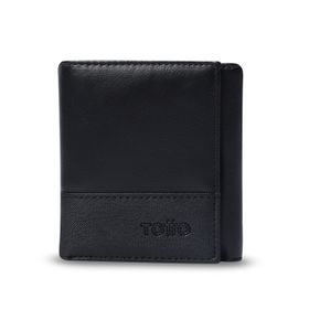 Billetera Saffiano Aqi Con RFID Blocker Negra