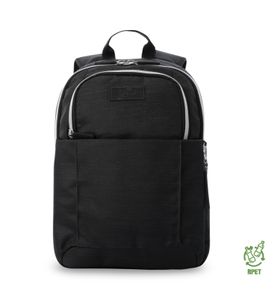 Mochila Universitaria Modena M2 Shiny Para Laptop 13" Negra Mujer