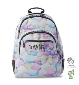 Mochila Escolar Para Laptop 14" Rayol Glitter Azul