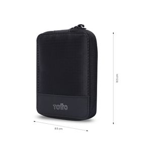 Billetera Wood Mediana Con RFID Blocker Negra