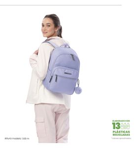 Mochila Ejecutiva Para Laptop 14" Adelaide 3 2.0 Morada Mujer