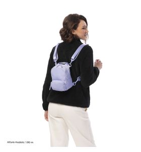 Mochila Pequeña Para Mujer 3 En 1 Yuen 2.0 Morada