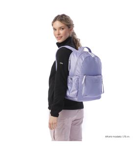 Mochila Universitaria Para Laptop 14" Estambul Morada Mujer