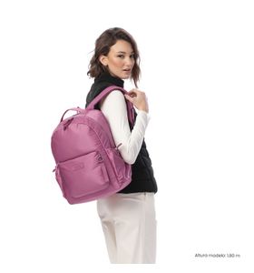 Mochila Universitaria Para Laptop 14" Estambul Rosada Mujer