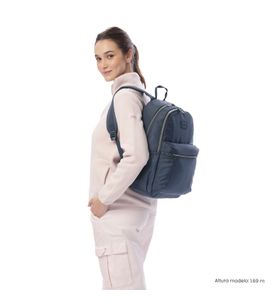 Mochila Ejecutiva Para Laptop 13" Aynatto 2.0 Azul Mujer
