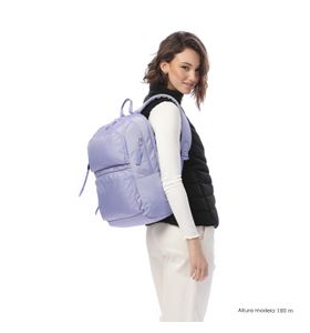 Mochila Universitaria Para Laptop 14" Cloud Morada Mujer