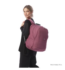 Mochila Universitaria Para Laptop 15.4" Krimmler 2.0 Rosada Mujer