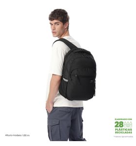 Mochila Universitaria Para Laptop 15.4" Indo Negra Unisex