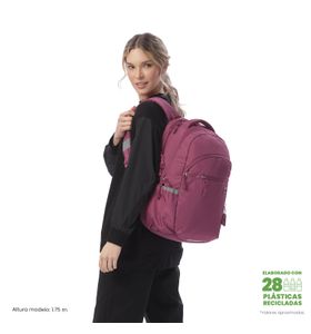 Mochila Universitaria Para Laptop 15.4" Indo Rosada Mujer