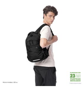 Mochila Universitaria Para Laptop 14" Misisipi Negra Unisex