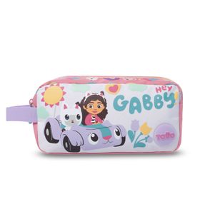 Estuche Escolar Grande para Niña 2 Cuerpos Hey Gabby Rosado
