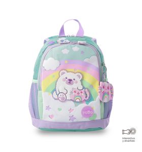 Mochila + Libro Para Colorear Little Magic Para Niña Pequeña Azul